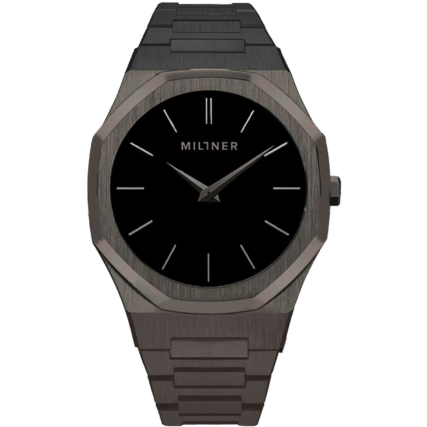 Millner Uhr Oxford Full Black Unisex Grau